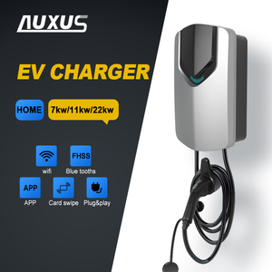 Cargador EV de uso doméstico personalizado Tipo 2 Wallbox 22kW 11kW 7kW AC EVSE APP y tarjeta deslizante Estación de carga de coche eléctrico - Product Image 1