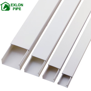 Installation facile de haute qualité personnalisable en usine chemin de câbles à fente fermée en plastique PVC blanc/goulotte de câble en PVC - Product Image 3