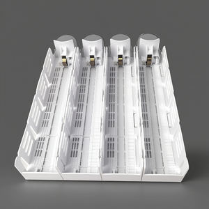 Bouteille à ressort d'alimentation automatique Boîte de conserve Boisson Water Roller Glide Shelf Pusher Organisateur de boissons pour réfrigérateur - Product Image 5