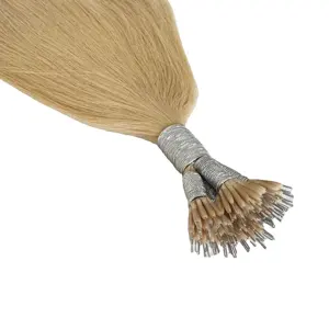 وصلات شعر Nano حلقية عالية الجودة بشرية دبل درون للبيع بالجملة متوفرة في المخزون وصلات شعر مستقيمة
