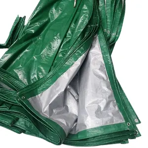 MILLION Wholesale Cheap outdoor for Yemen 110g/110gsm green/silver pe tarpaulin yemen