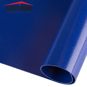 430gsm 0.35mm Blue Semi-bright PVC Canvas 550 Dtex High <strong>Tenacity</strong> Polyester Tarpaulin <strong>Fabric</strong>