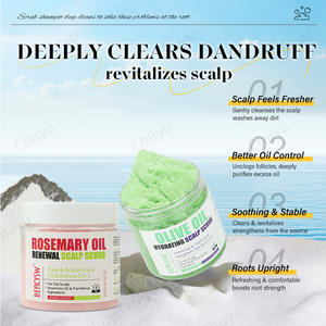 Shampooing exfoliant pour le cuir chevelu, traitement du cuir chevelu 2-en-1 à l'huile de menthe, traitement capillaire pour clarifier et éliminer les accumulations - Product Image 2