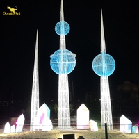 Exposition de lanternes de festival de conception de fournisseur d'événement de grandes lumières pour le parc à thème
