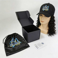 Sac en satin et boîte haute pour chapeaux personnalisés avec logo, idéale pour le rangement de casquettes de baseball et de perruques – Parfait pour les vendeurs en ligne aux États-Unis et au Mexique