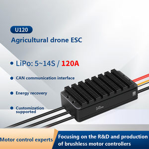 Régulateur de vitesse électronique (ESC) étanche IP67 120A 140g pour moteur brushless, compatible 5~14S, pour drone agricole - Product Image 5