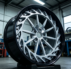 Nouvelle jante en alliage d'aluminium forgé 6061T6 Zorlen de 18 à 24 pouces, deux pièces, blanc brillant, pour voitures de course - Product Image 4