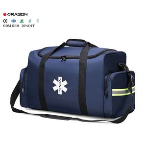 กระเป๋าแพทย์ฉุกเฉินแบบแมนนวล สีน้ำเงิน ทำจากไนลอน สำหรับผู้ช่วยเหลือฉุกเฉินและชุดอุปกรณ์การแพทย์ฉุกเฉิน - Product Image 3
