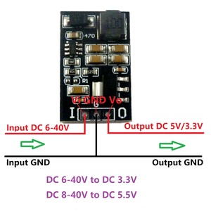 DD38LOSA*2 2x 5W DC 6-40V vers 3.3V 5V Régulateurs linéaires LDO à faible bruit 2 en 1 et module convertisseur DC-DC Buck remplaçant AMS1117 LM317 - Product Image 4