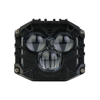 Nouvelle Arrivée - Phare de Travail LED Carré 3 Pouces à Triple Éclairage Latéral, Lampe de Compartiment Moteur Sans Perçage pour Véhicules Tout-Terrain et SUV, Étanche 12V