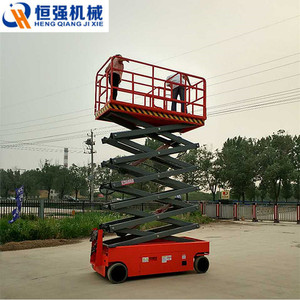 Plateforme élévatrice à ciseaux Heng Qiang Jixie 10m, plateforme de travail en hauteur alimentée à l'essence pour opérations en grande altitude - Product Image 2