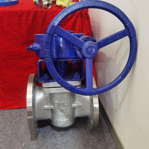 Vanne à boisseau à bride en acier inoxydable X43W/F-10, norme américaine, à deux voies pour la vapeur et l'huile, vanne d'angle en acier moulé à trois voies de type T - Product Image 1