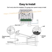 Contrôleur d'ouverture de porte de garage intelligent Tuya ZigBee/WiFi, prend en charge les fonctions de synchronisation à distance via l'application, compatible avec Alexa Hey Google