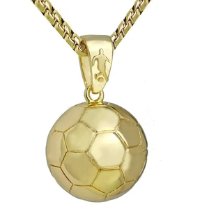 Hstyle Europe Fiery Football Pendentif Collier Sport Football Sphère Bijoux Fans Équipe Victorieux <span class=keywords><strong>Prix</strong></span> Hommes Garçon Enfants Cadeaux - Product Image 6
