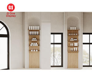 Présentoirs de comptoir pour magasins de cosmétiques haut de gamme avec éclairage LED - Décorations personnalisables pour magasins de cosmétiques de détail - Product Image 6