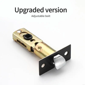 Serrure de poignée de porte de salle de bain sécurisée, en métal résistant à la corrosion, pour l'intimité, montage facile - Product Image 5