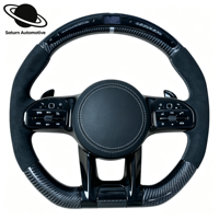 Bande lumineuse LED RPM pour le volant de Mercedes-Benz, avec bordure en fibre de carbone personnalisable AMG W223 W213 W205 W204 G63