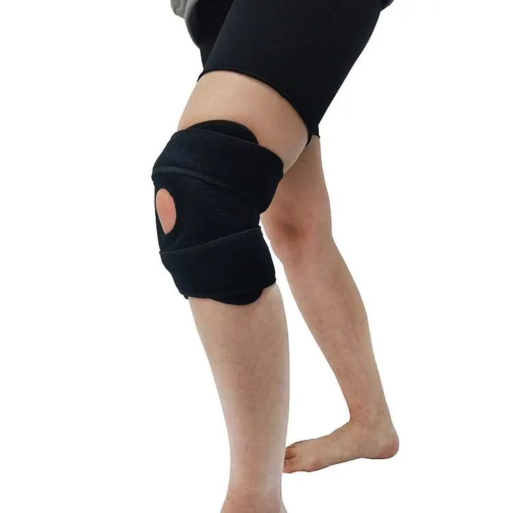 Factory Custom Color Free Size Neoprene Knee Support Adjustable Compression Muscle Strain Sports Knee Brace Pads