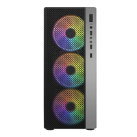AntarcChill Hot Selling Gaming Pc case Front ARGB Strip Special Design Computer Cabinet Atx Mid Tower case