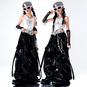 Tenue de danse <span class=keywords><strong>jazz</strong></span> pour filles, vêtements de performance tendance et élégants, looks de défilé pour jeunes filles, style hip-hop streetwear - Product Image 1
