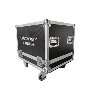 Turbosound TFX122M-AN Flight Case With Wheels Active 12 Inch Monitor Speaker Pa System Portable Speakers Flight Case