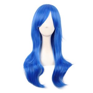 Peluca de cosplay moderna con puntas largas y rizadas (rosa) - Product Image 6