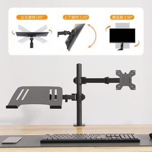 Nouveau <span class=keywords><strong>support</strong></span> de bureau en métal pour <span class=keywords><strong>double</strong></span> moniteur, bras réglable, base universelle, <span class=keywords><strong>support</strong></span> d'<span class=keywords><strong>écran</strong></span> 32 <span class=keywords><strong>pouces</strong></span>, noir, en stock - Product Image 6