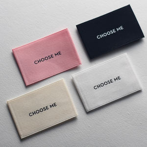 Custom Garment Woven <strong>Label</strong> Custom Small Garment Woven Neck <strong>Label</strong> for <strong>Clothing</strong> - Product Image 6