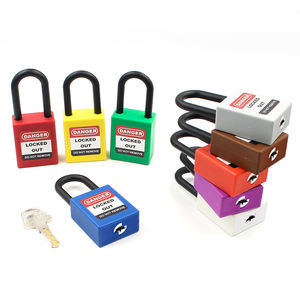 सुरक्षा पैडलॉक लाल रंग के सस्ते एब्स 6*38 मिमी शॉकल औद्योगिक सुरक्षा लॉक पैडलॉक - Product Image 3