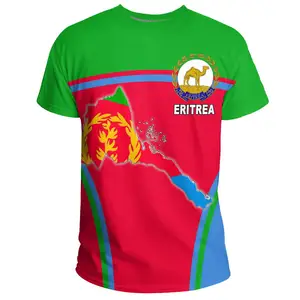 Eritrea T-shirt Print On Demand Fashion Men's Short Sleeve Tops Beach Travel Clothing With Wholesale low price Sport Gym Tee Hot