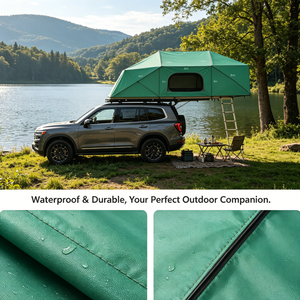 Tente de camping sur <span class=keywords><strong>toit</strong></span> de voiture à énergie solaire, tente rigide pour 4 personnes, pour un camping écologique hors réseau, facile à transporter - Product Image 2