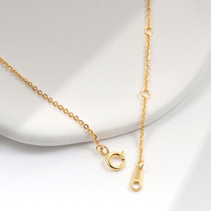 925 Sterling Silver Tim Zircon Mặt Dây Chuyền Vòng Cổ Của Phụ Nữ 18K Vàng Mạ Đồ Trang Sức Đơn Giản Mặt Dây Chuyền Mặt Dây Chuyền Bán Buôn - Product Image 4