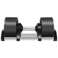 Haltères réglables pour hommes en acier Sac en poly personnalisable de 10kg + carton + caisse en bois Ensemble d'équipement de fitness pour la musculation 20kg