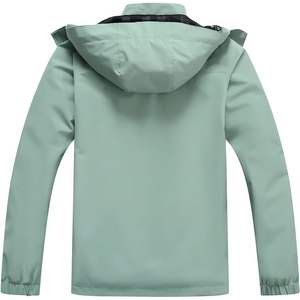 Chaqueta Impermeable con Capucha para Mujer Moerdeng, Cortavientos Ligero de Softshell para Senderismo y Actividades al Aire Libre - Product Image 3