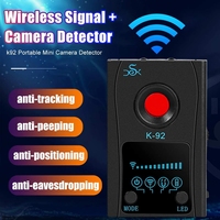 Detector de cámara antirfisgones K92, escáner IR, Detector GPS, antiseguimiento, antiespía, para viaje, Hotel