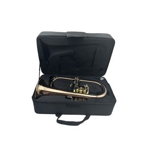 SEASOUND Professional JYFG410PC BB Flugelhorn Berkualitas Tinggi dengan Bodi Perunggu Tembaga Fosfor dan Permukaan Lapisan Emas - Product Image 5
