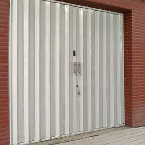 Puerta de tracción armoniosa directa de fábrica, placa de sellado antirrobo y seguridad, puerta plegable telescópica de acero inoxidable galvanizado - Product Image 1