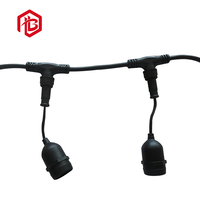 Nouveau style de base de lampe en NYLON noir avec adaptateur de douille E27 vers E40, connecteurs en cuivre 10A, support de lampe polyvalent UHF/RF