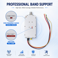 Module amplificateur de puissance intelligent pour gestion de signal, contrôle UAV, liaison sans fil, amplificateur RF 48dB de gain, 1360-1800MHz, 13W