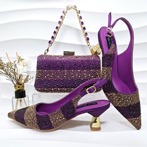 Set di <span class=keywords><strong>Scarpe</strong></span> e Borse da Donna Italiane in Oro Rosa per Feste, Placcatura in Nichel, Cinturini per <span class=keywords><strong>Scarpe</strong></span> e Borse <span class=keywords><strong>con</strong></span> <span class=keywords><strong>Fibbia</strong></span>, Set di <span class=keywords><strong>Scarpe</strong></span> e Borse <span class=keywords><strong>con</strong></span> Cerniera - Product Image 5