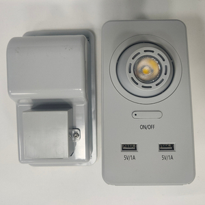 Éclairage professionnel réglable LED lampe de lecture 2 chargeurs USB chevet rotatif pour bateau marin Yacht <span class=keywords><strong>Rail</strong></span> voiture sommeil usage domestique - Product Image 1