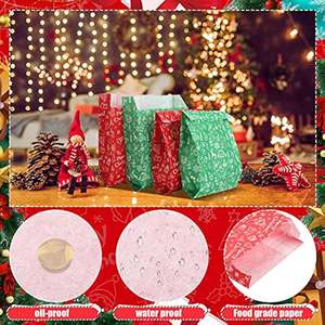 Bolsas de Papel Encerado para Navidad, Bolsas de Regalo de Papel, Bolsas Enceradas Resistentes a la Grasa con Fondo Puntiagudo para Galletas, Dulces y Bocadillos de Panadería - Product Image 4