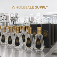 Flacon de parfum vide en verre 50 ml, bouchon octogonal doré, atomiseur rechargeable, flacon pulvérisateur de luxe, vente en gros, logo personnalisé OEM