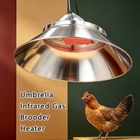 Chauffe-gaz agricole pour volailles (poulets, canards, moutons), lampe chauffante pour poussins, chauffe-gaz infrarouge rond