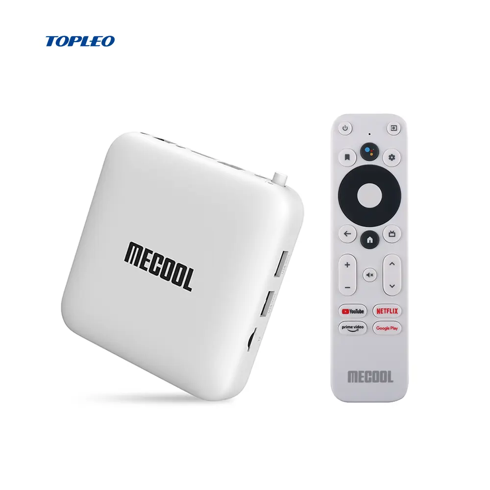 Topleo Android 10.0 KM2 smart tv box firmware media player vendita android tv box