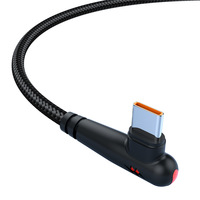 Cable de Datos USB-C Trenzado de 120W con Carga Súper Rápida para Teléfonos Móviles, Compatible con Honor 6A