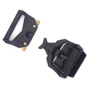 38mm Adjustable Tactical Belt Buckle Upgrades Version Strong Load-Bearing Capacity Buckle With Lid Fit For 1.5" Strap