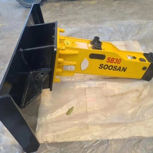 Casse-pierre hydraulique SOOSAN de type boîte SB 30 avec diamètre de burin de 53 mm, composants essentiels du moteur et du moteur électrique pour excavatrices de 2,5 à 4,5 tonnes - Product Image 1