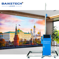 Máquina impresora de pared de alta estabilidad Diseño ligero CMYKW Color para impresión de imágenes 3D Decoración de pared interior y exterior