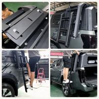 Support de marchepieds en acier au manganèse pour benne de pick-up, compatible avec le toit rigide et la boîte arrière, installation sans perçage, étanche, pour Ford Maverick